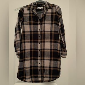 Loft Plaid dress, size Petite Small